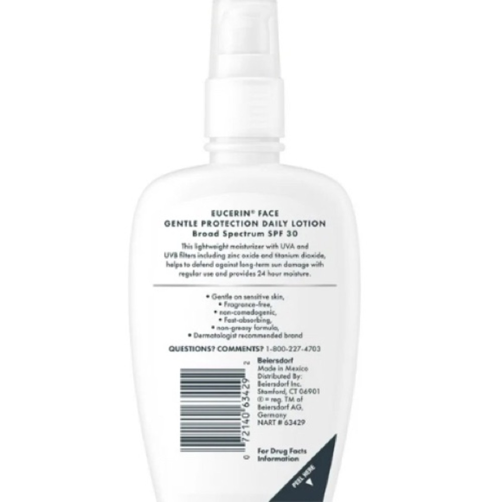 2X Eucerin Daily Protection Face Lotion for Sensitive Skin, SPF 30, 4 fl oz - Picture 2 of 5